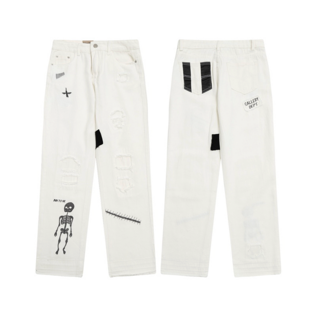 Gallery Dept. Skeleton Patch Denim – Off-White