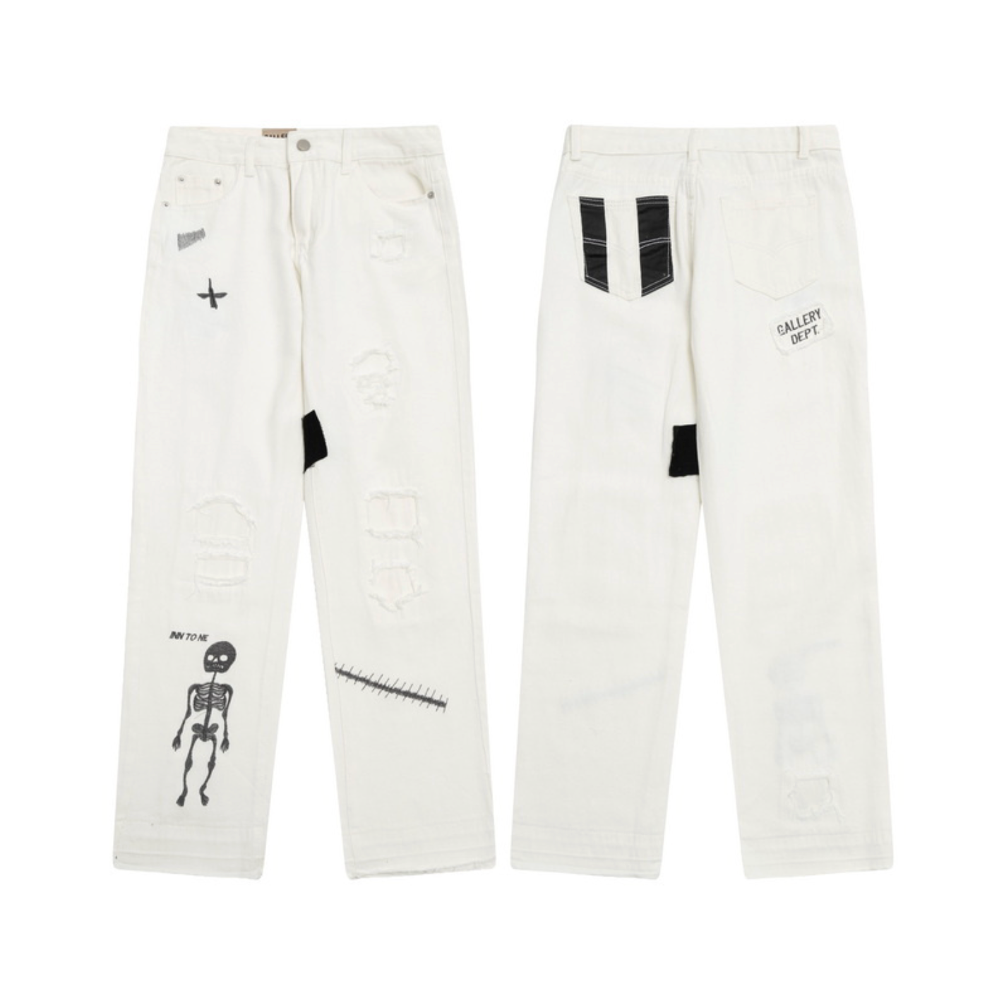 Gallery Dept. Skeleton Patch Denim – Off-White