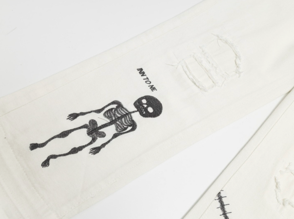 Gallery Dept. Skeleton Patch Denim – Off-White