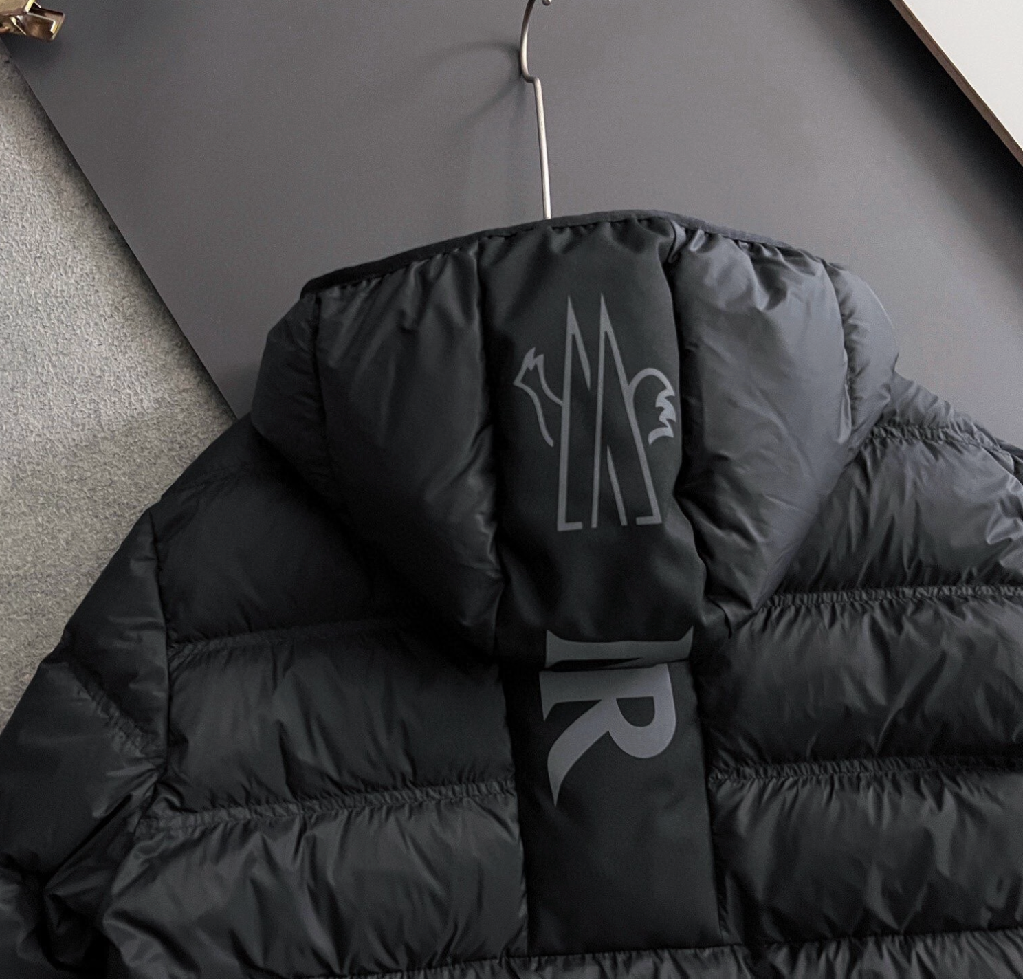 Moncler Matte Black Puffer Jacket