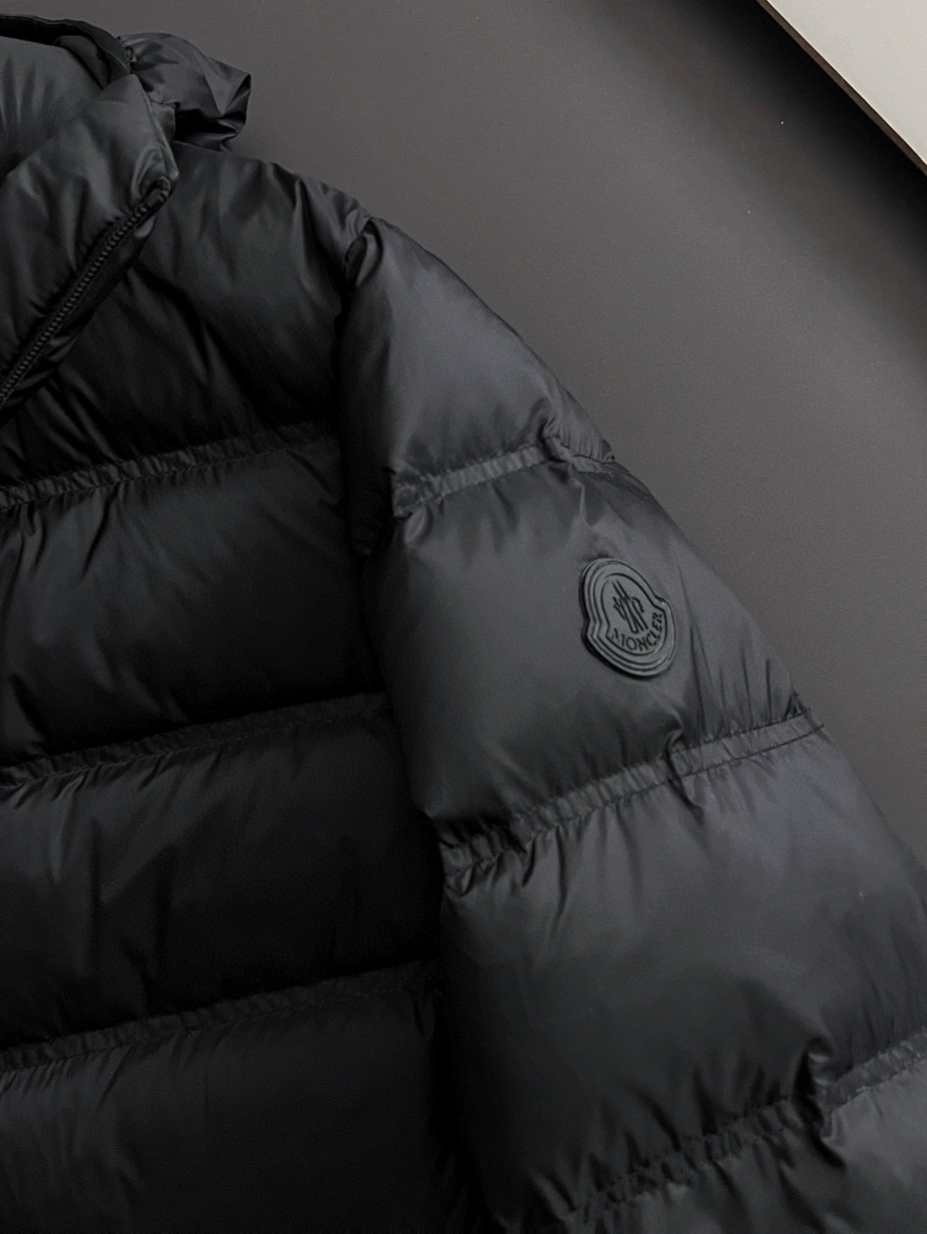 Moncler Matte Black Puffer Jacket