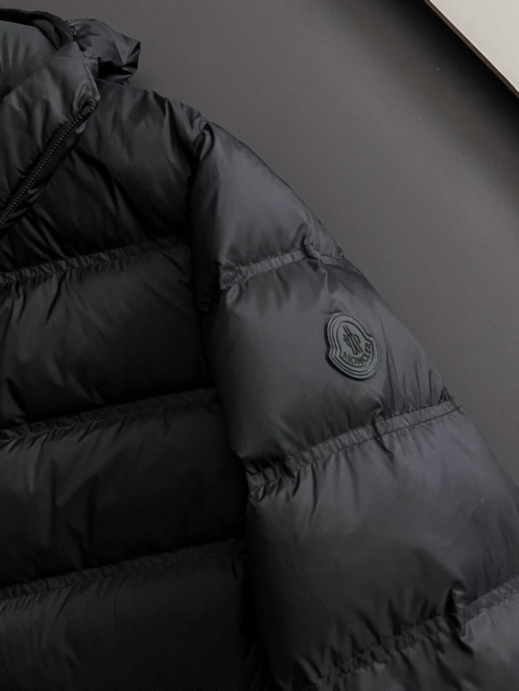Moncler Matte Black Puffer Jacket