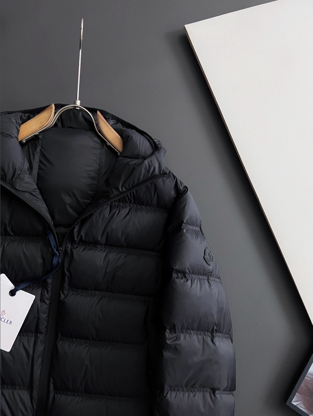 Moncler Matte Black Puffer Jacket