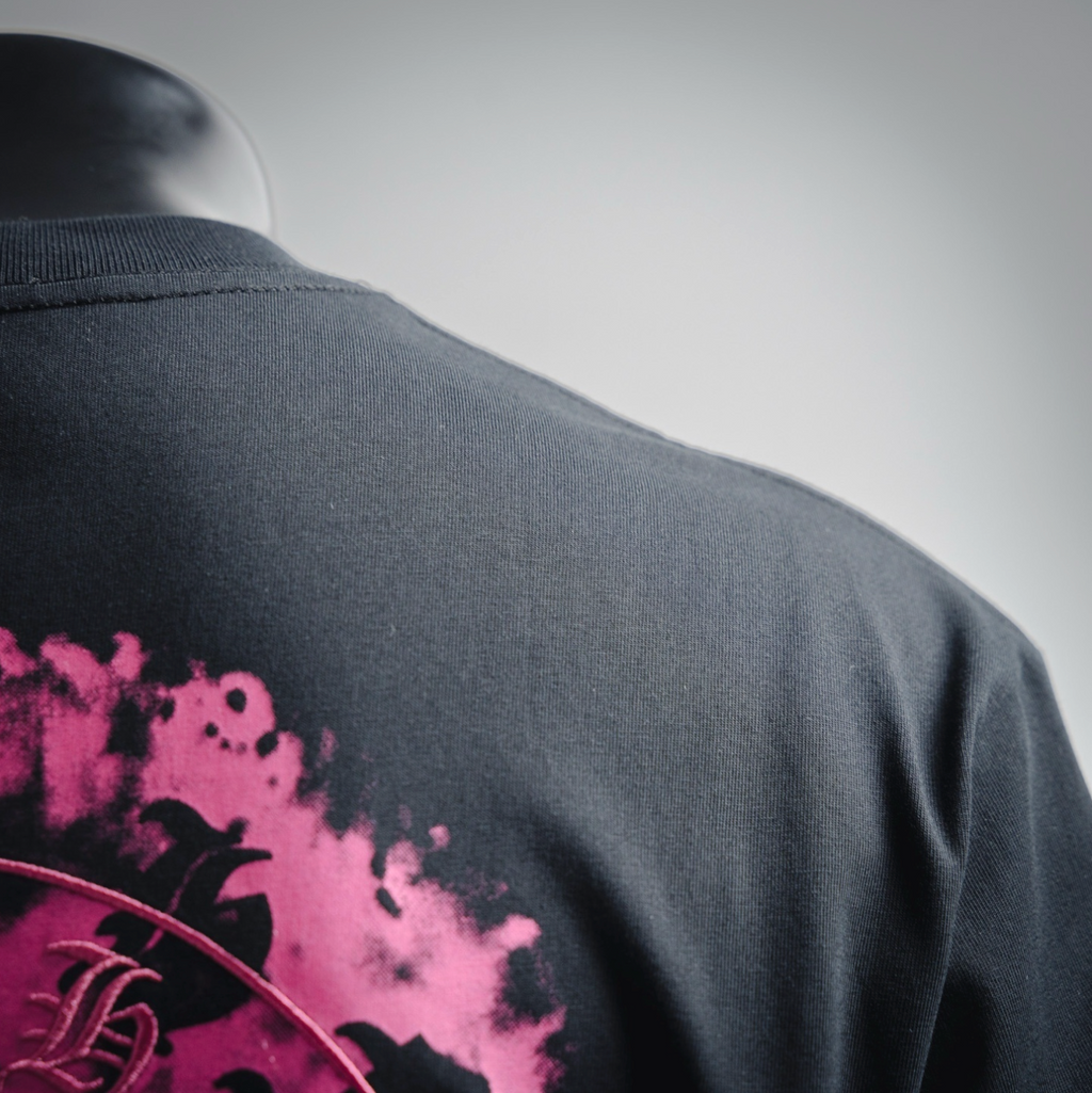 Chrome Hearts Pink Cross Crest T-Shirt
