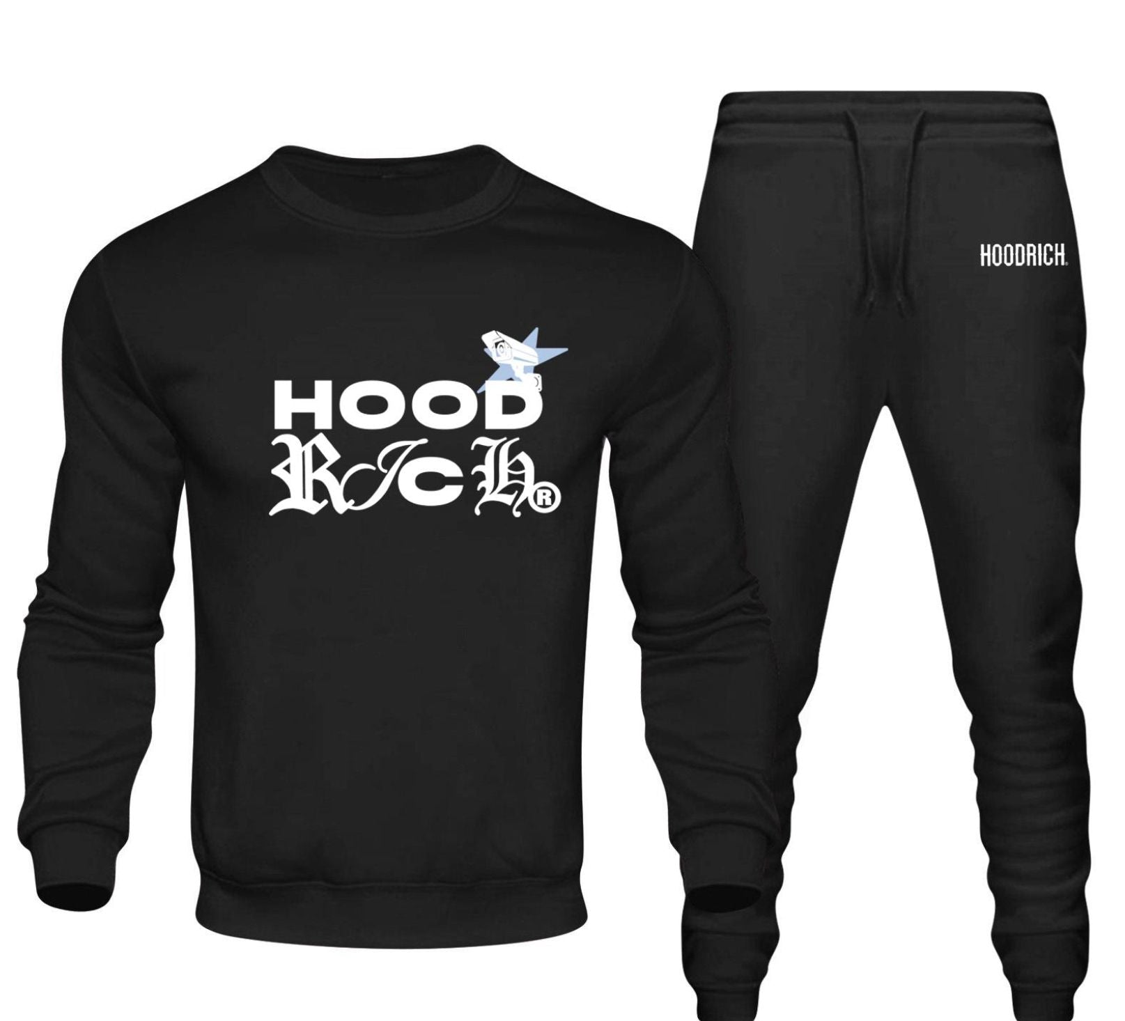 Hoodrich Black Sweatpant Set